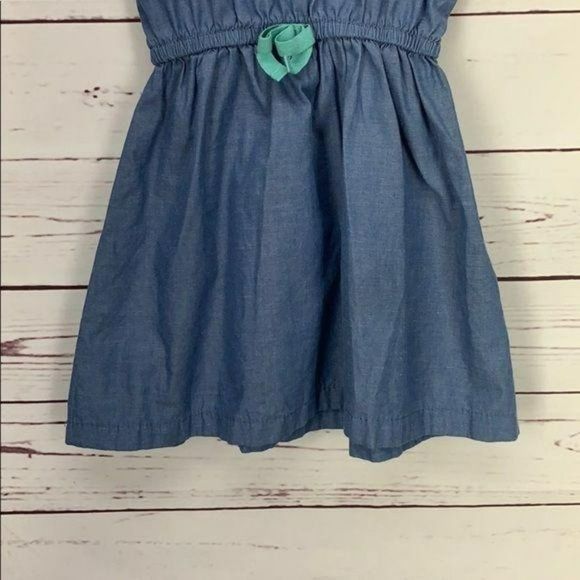 US Polo Assn Toddler Girl Blue Jean Button Down Dress Size 3T - Picture 4 of 8